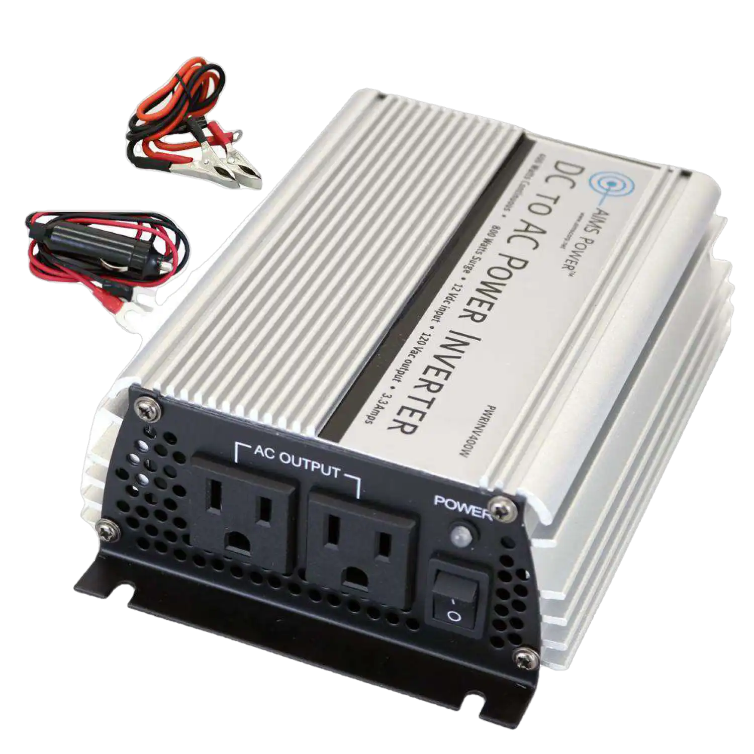 Target Power Inverter Aims Power PWRINV400W 400 Watt Power Inverter with Cables 12 Volt New ...