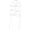 3-tier bathroom rack featuring a classic arch design and sturdy shelves, perfect for organizing bath supplies above the.