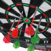 Professional electronic dartboard set with LCD display and soft tip darts, ideal for game rooms and family fun.
