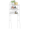 3-tier bathroom rack in white with three shelves, designed for efficient storage above the toilet in humid environments.