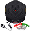 Professional electronic dartboard set with LCD display, featuring 27 games and 12 included soft tip darts for game room.