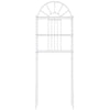 3-tier over-the-toilet storage rack in white, made of durable powder-coated iron, ideal for maximizing bathroom space.