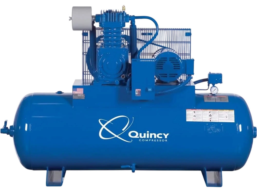 Quincy Compressor 453DS80HCB23 Reciprocating Air Compressor 5 HP 80 Gal 175 Max PSI 230 Volt 3 Phase New