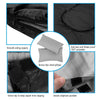 Close-up of the 2 Person Waterproof Sleeping Bag in black, featuring smooth zippers and two small pillows for camping.