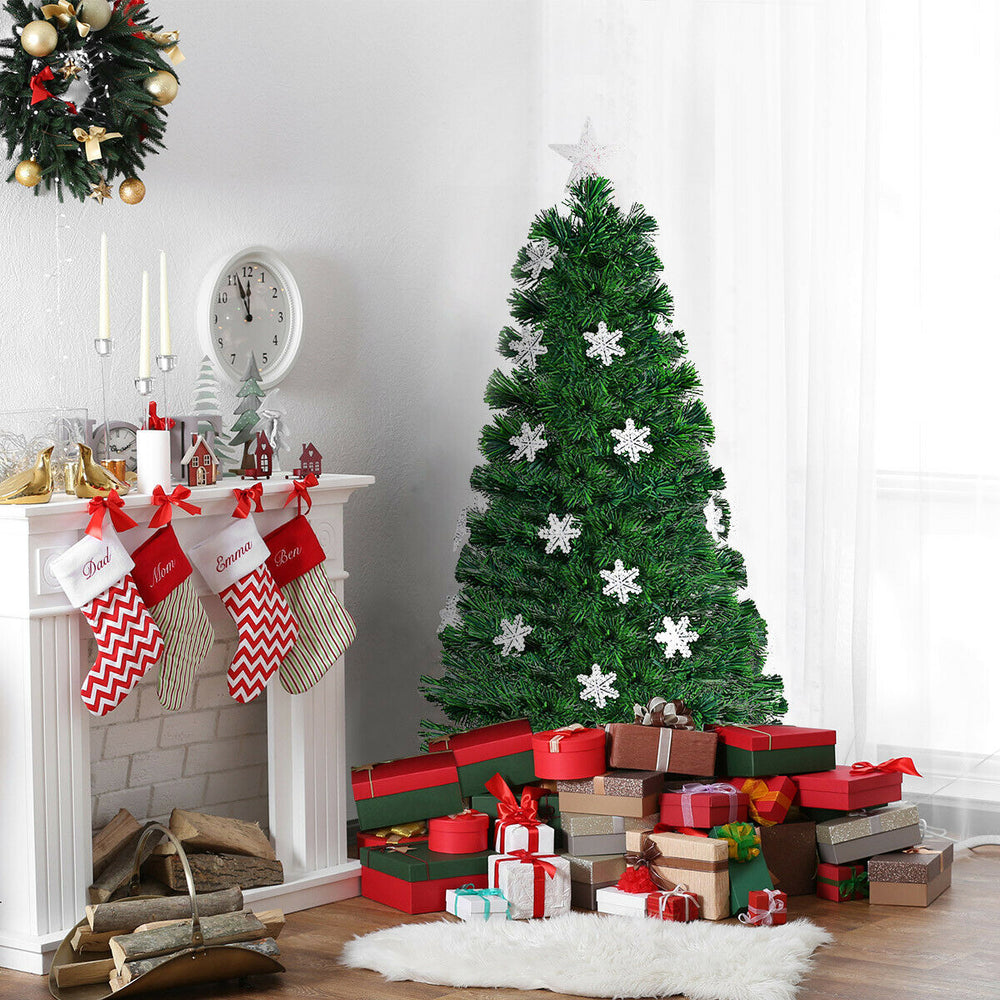 LED Optic Artificial Christmas Tree with Snowflakes-4 Feet - Gallery View 1 of 8