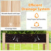 Movable boards with gaps and 4 drainage holes in the raised garden bed ensure efficient drainage for healthy plants.