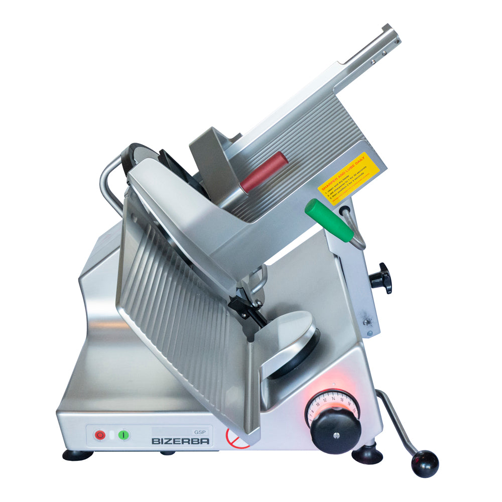 Bizerba Manual Slicer with Grooved Cheese Blade Gravity Feed 13" 1/2 HP GSPHI90GCB New