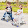 2-in-1 Kids Ride-on Push Car with LED Lighted Wheels-Pink - Gallery View 1 of 12