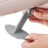 Close-up of the adjustable parent handle of the 2-in-1 Kids Ride-on Push Car in pink, designed for comfort and.