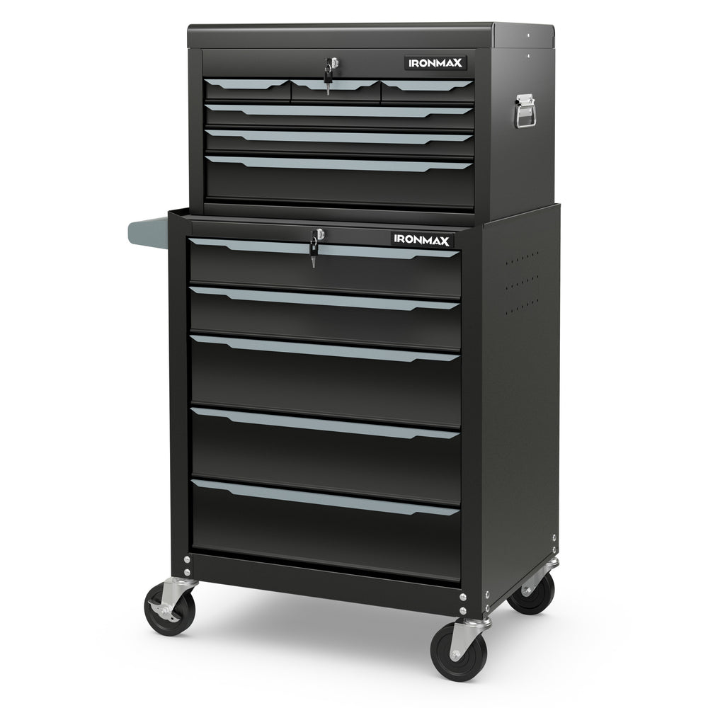 Rolling Steel Tool Chest with Hanging Holes and Central Keyed Locking System for Garage & Repair Shop - Gallery View 7 of 13