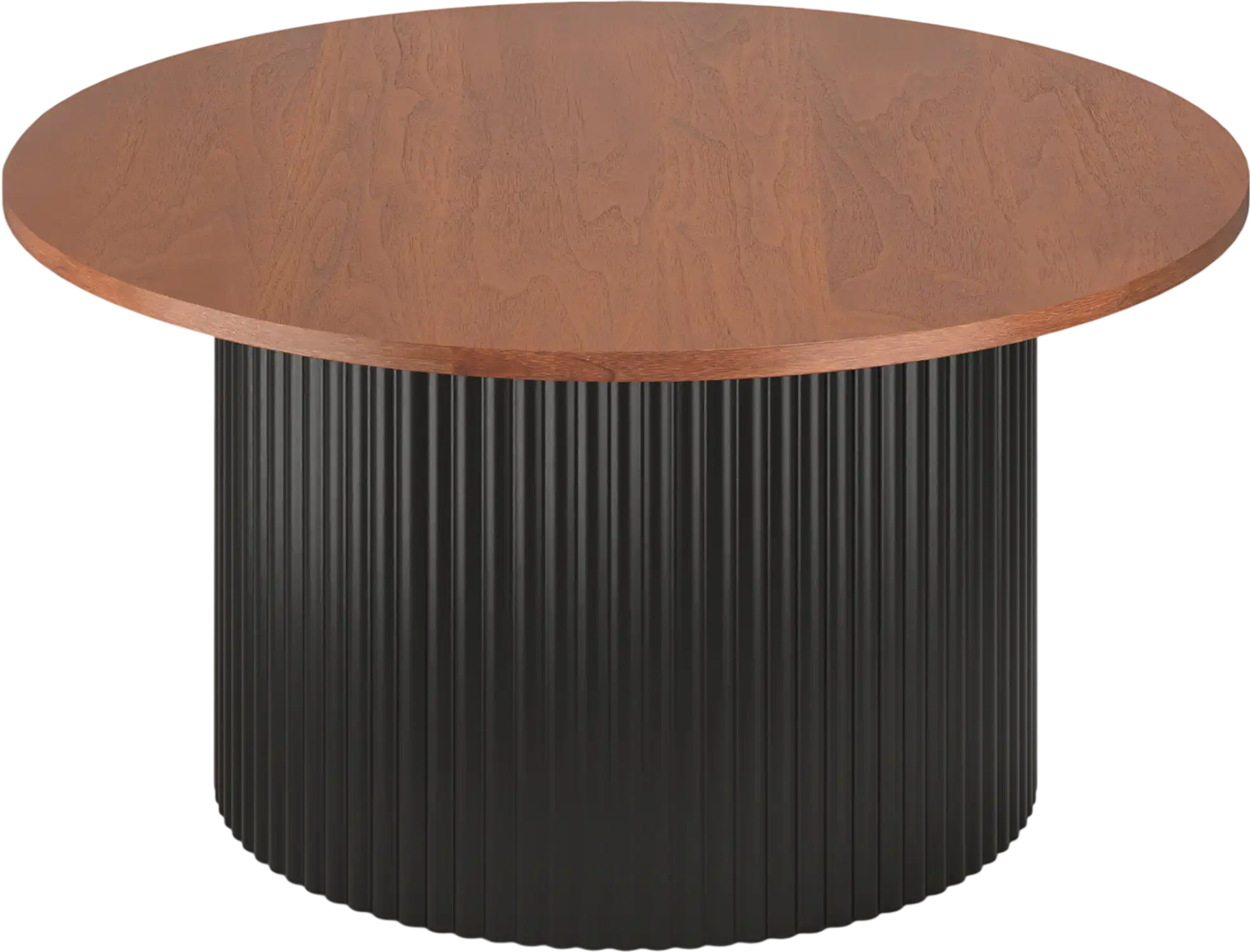 Costway Round Coffee Table Solid Wood Frame Wooden Top 859426173 New