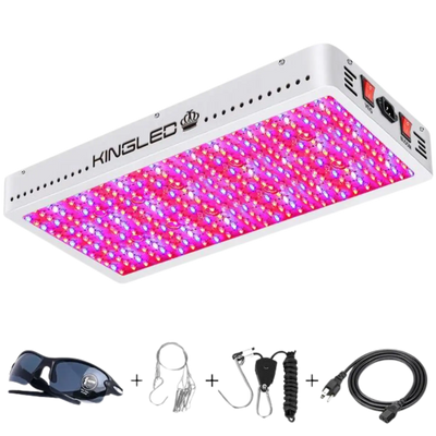 KINGPLUS 4000W Double Chips LED Grow Light Full Spectrum for Greenhouse and Indoor Plant Flowering Growing New