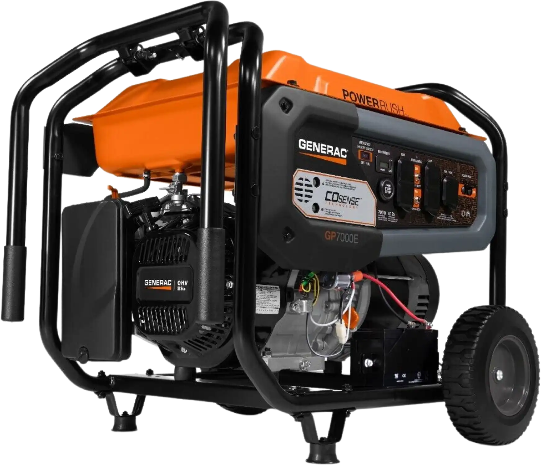 Generac GP7000E Portable Generator 7000W/8125W Electric Start 50 State CARB with 20 Foot Cord New