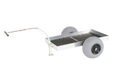 Alumacart 2-Wheel UV Deck Wagon With Balloon Beach Tires New