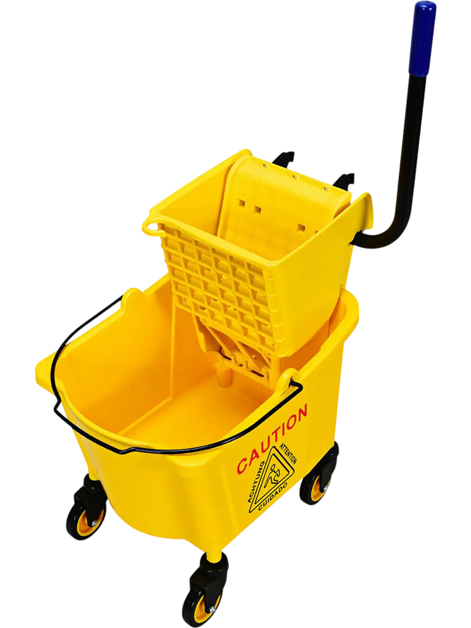 Costway 26 Qt Commercial Side Press Wringer Mop Bucket 84910736 New