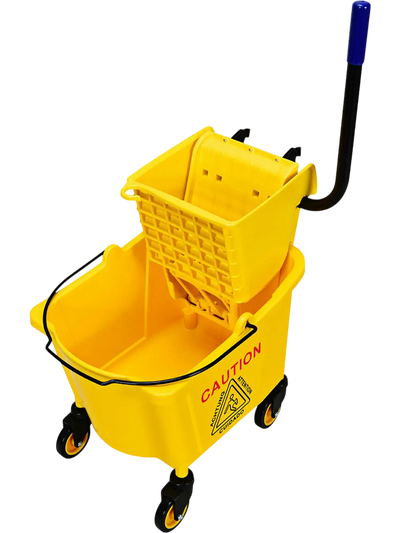 Costway 26 Qt Commercial Side Press Wringer Mop Bucket 84910736 New