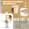 Costway Modern Cat Tree Tower with Scratch Posts and Washable Mats New