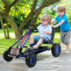 4 Wheels Kids Ride On Pedal Powered Bike Go Kart Racer Car Outdoor Play Toy-Blue - Gallery View 1 of 11