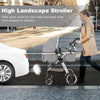 Folding Aluminum Baby Stroller Baby Jogger with Diaper Bag-Gray - Gallery View 1 of 10