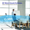 Portable 48-inch tower fan with remote control, featuring 80° oscillation and 3 speed settings for efficient cooling.