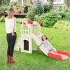 6-In-1 Large Slide for Kids Toddler Climber Slide Playset with Basketball Hoop-Pink - Gallery View 1 of 11