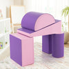 5-Piece Kids Climb and Crawl Activity Playset-Purple - Gallery View 1 of 12