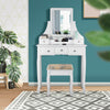 5 Drawers Removable Box Makeup Dressing Vanity Set-White - Gallery View 1 of 10