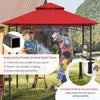 Outdoor barbecue grill gazebo with double roof, 360-degree ventilation, and sturdy steel frame for stability.