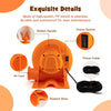 Close-up of the 550W air blower showing the power switch, air vent, and hidden handle for easy transport and use.