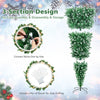 3-section design of the 7.5 ft pre-lit upside down Christmas tree for easy assembly, featuring 1100 snowy branch tips.