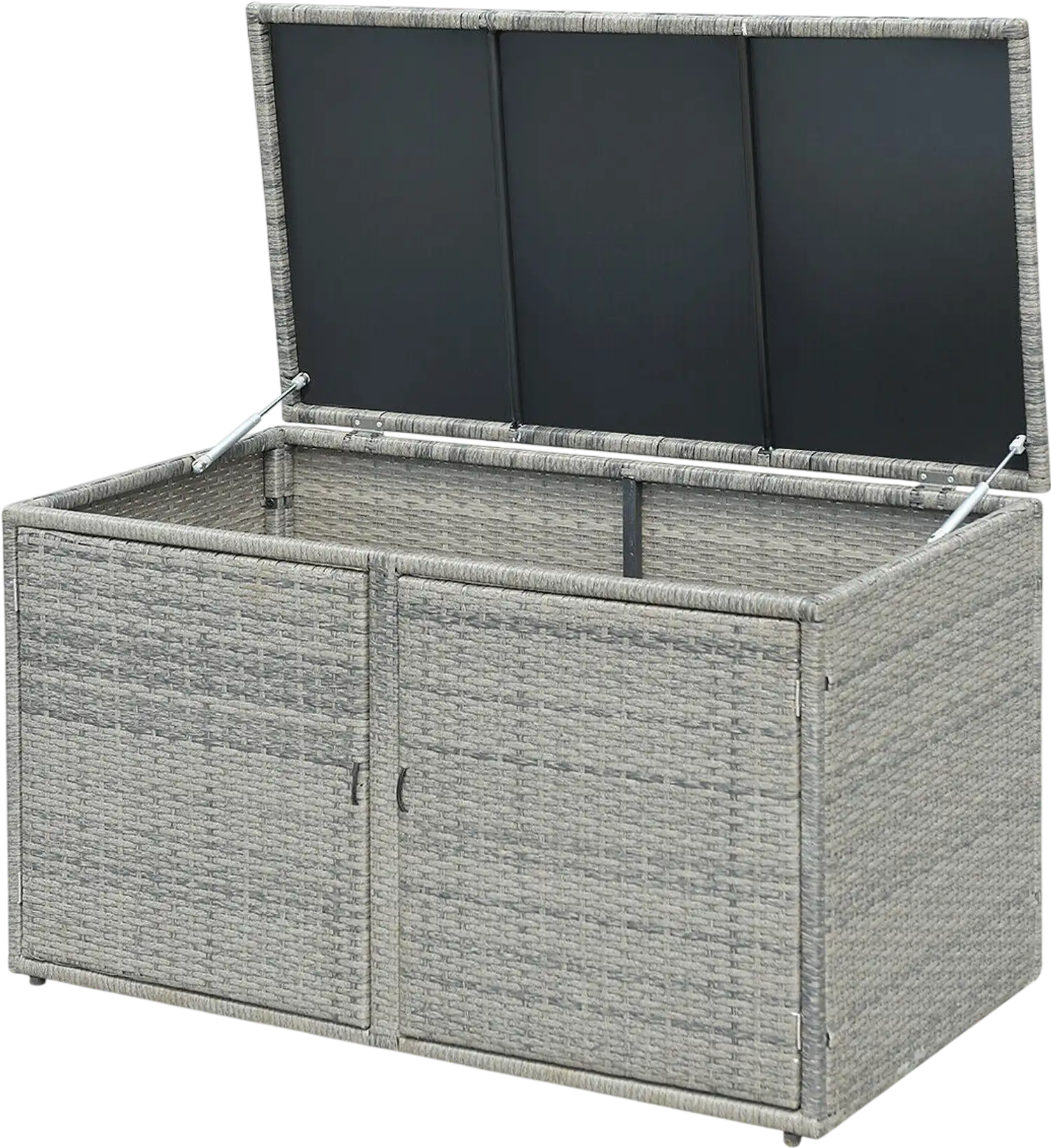 Costway 88 Gallon Garden Patio Rattan Storage Box 98513426 New