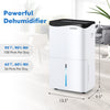 100-pint dehumidifier in white with smart app and Alexa control, ideal for rooms up to 5500 sq.ft.