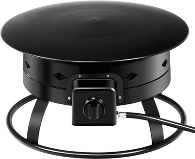 Costway 58,000BTU Portable Propane Gas Fire Pit w/ Cover & Carry Kit 51690324 New