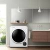 Portable 1700W electric dryer with stainless steel tub, large capacity, wall-mounted design for space-saving in small.