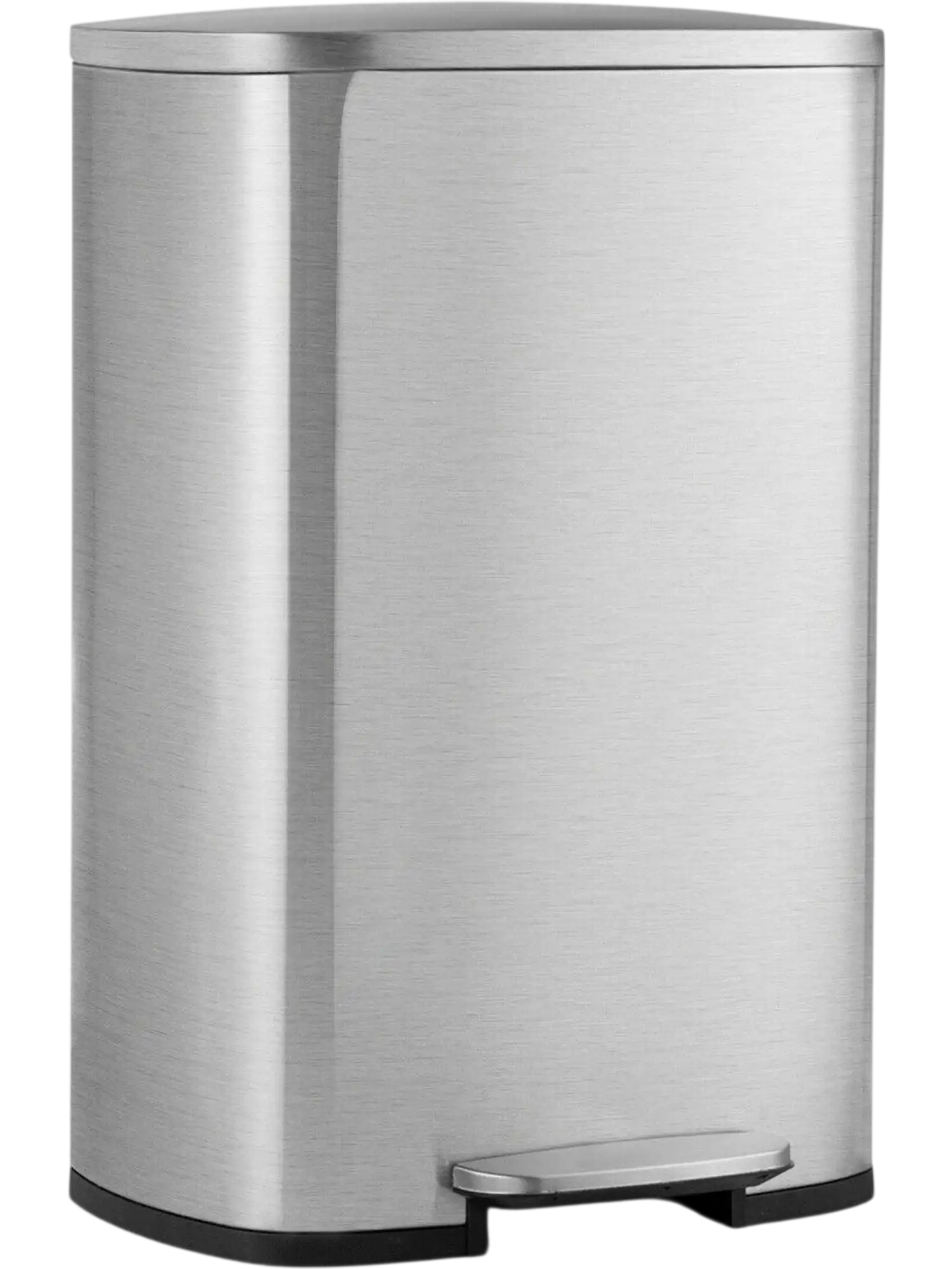 Costway 13.2 Gallon Stainless Steel Trash Can with Bucket 48350729 New