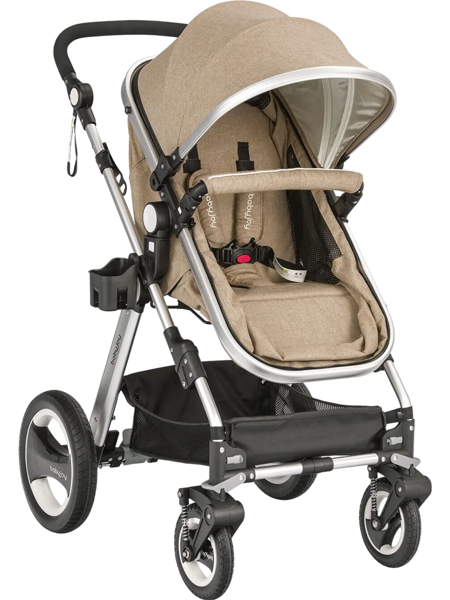 Costway Folding Aluminum Baby Stroller Jogger w/ Diaper Bag 82596731 New