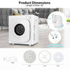 Costway Compact Laundry Dryer 1500W New