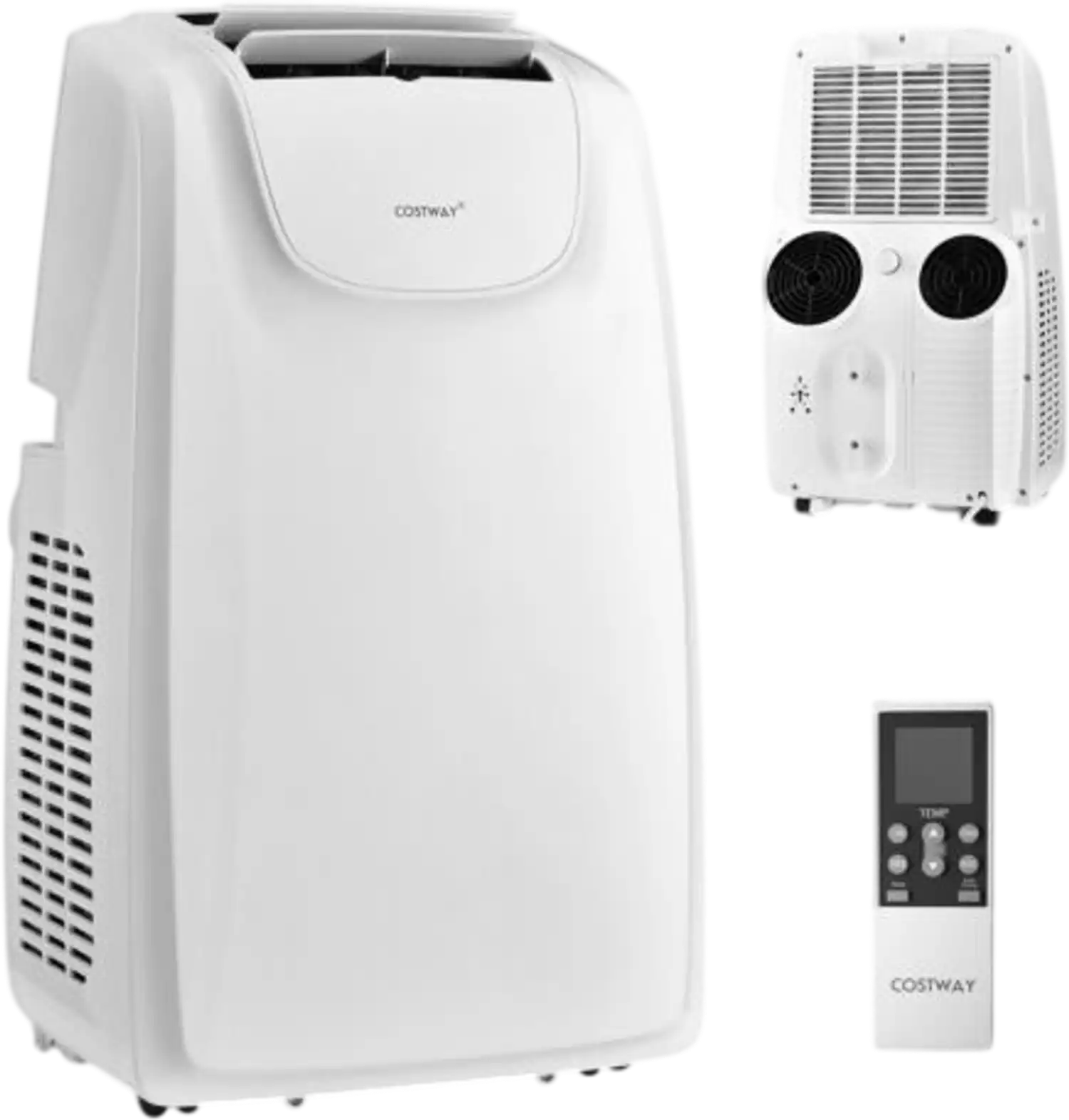 Costway 12000 BTU Dual Hose Portable Air Conditioner w/ Remote 47529318 New