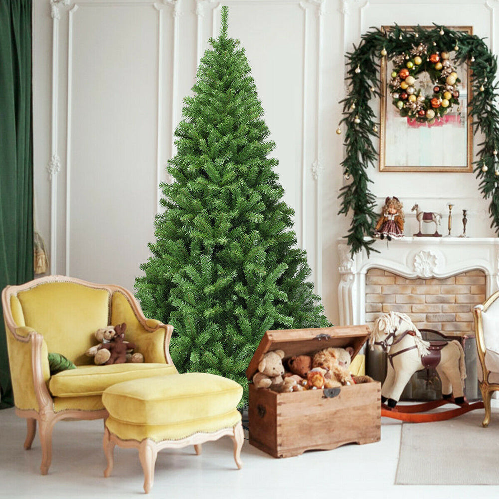 PVC Artificial Christmas Tree Premium Hinged-7.5 ft - Gallery View 1 of 10