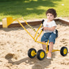 Sand Digger for Kids with 2-Handed Controls and Flexible Shovel-Yellow - Gallery View 1 of 10