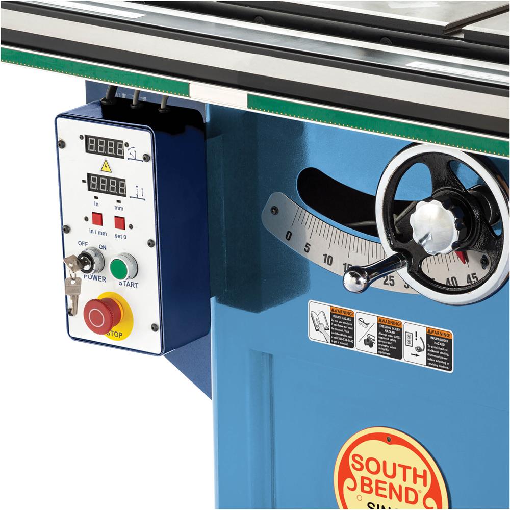South Bend SB1111 - 10" 3 HP 220V Table Saw With Extension Rails