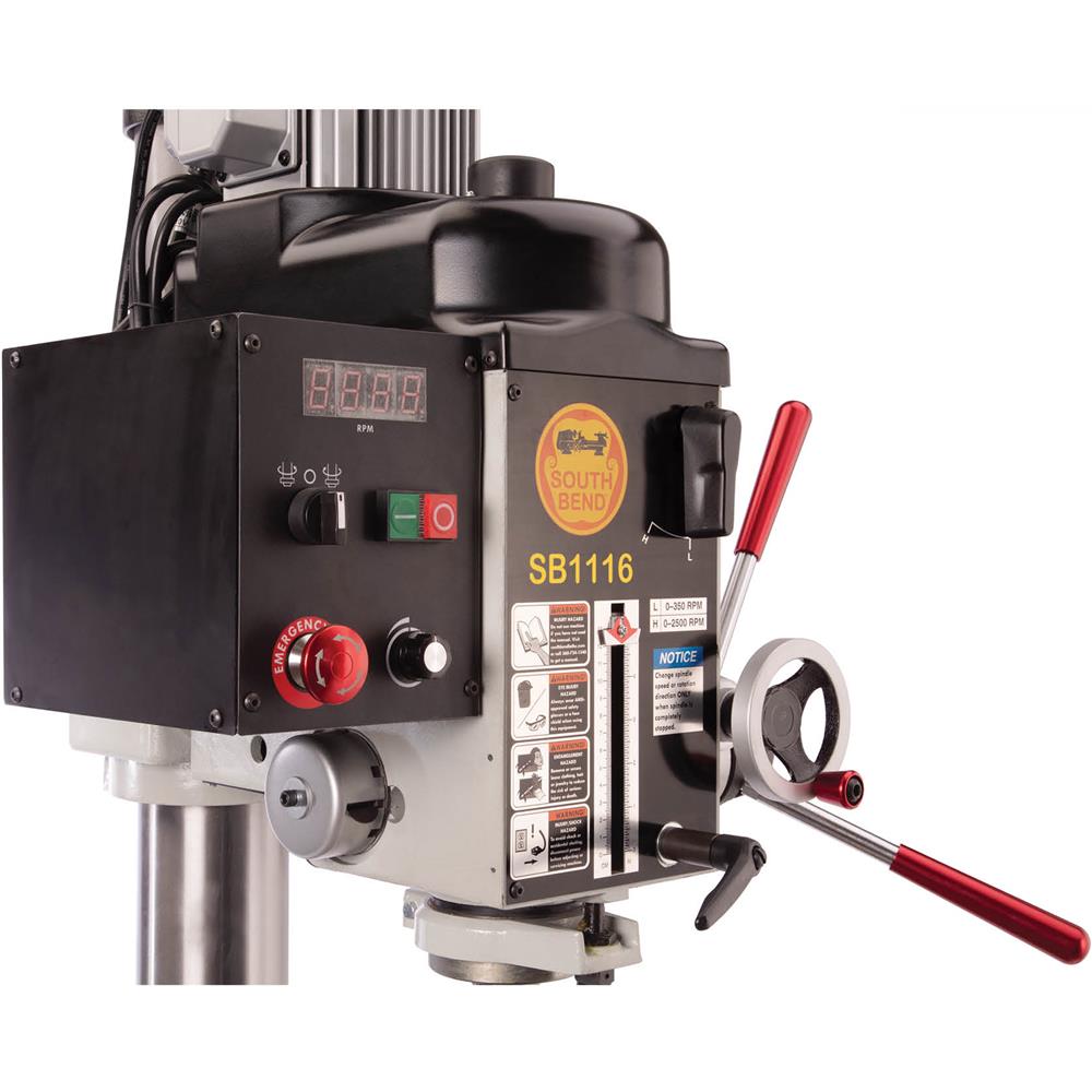 South Bend SB1116 - 21" Variable-Speed Gearhead Drill Press With Cross-Slide Table