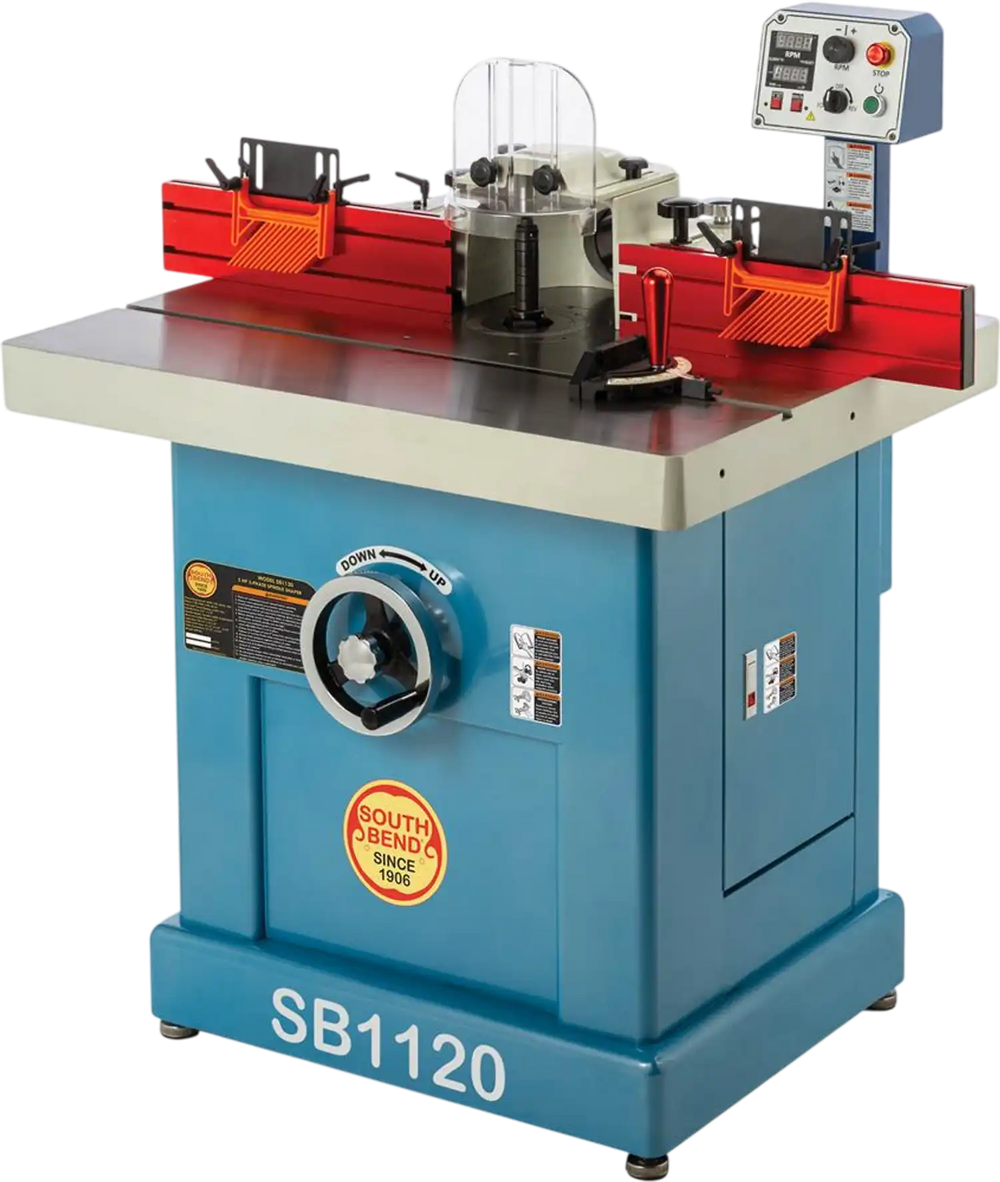 South Bend SB1120 - 5 HP 3-Phase Variable-Speed Spindle Shaper