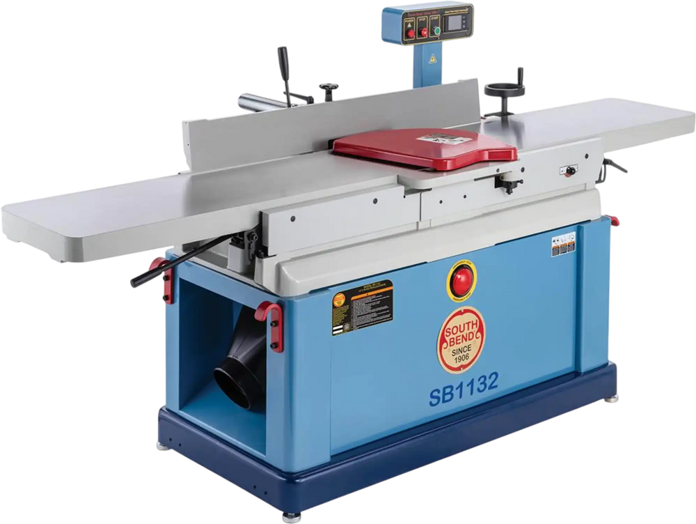 South Bend SB1132 - 16" 3-Phase Parallelogram Jointer with Helical Cutterhead & DRO
