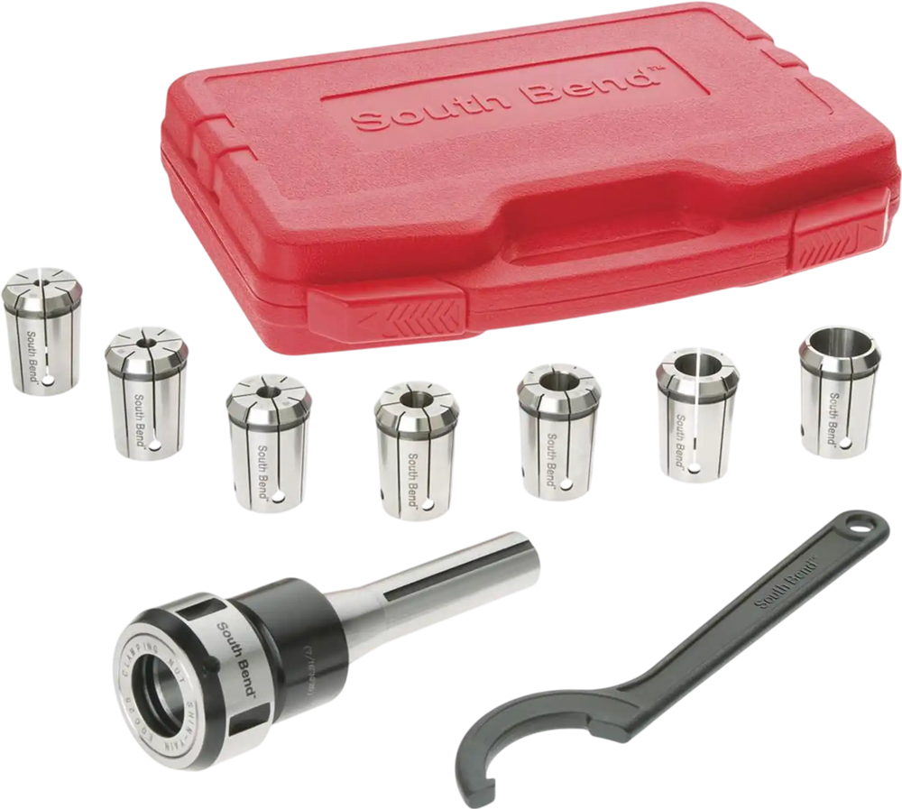South Bend SB1348 - 8-Piece Quick Change Collet Set, R8
