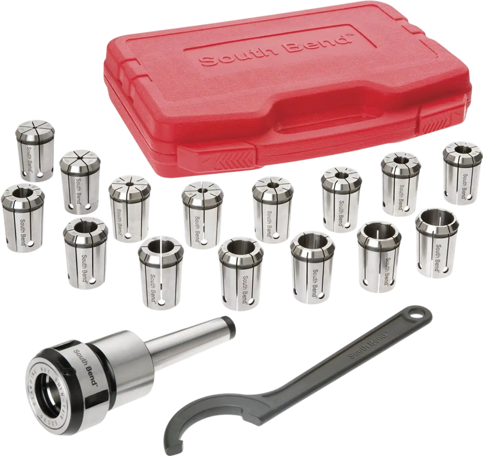 South Bend SB1351 Lathe Tooling Collets 16-Piece Quick-Change Collet Set MT3 New