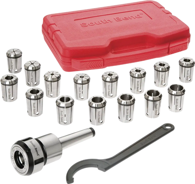 South Bend SB1351 Lathe Tooling Collets 16-Piece Quick-Change Collet Set MT3 New