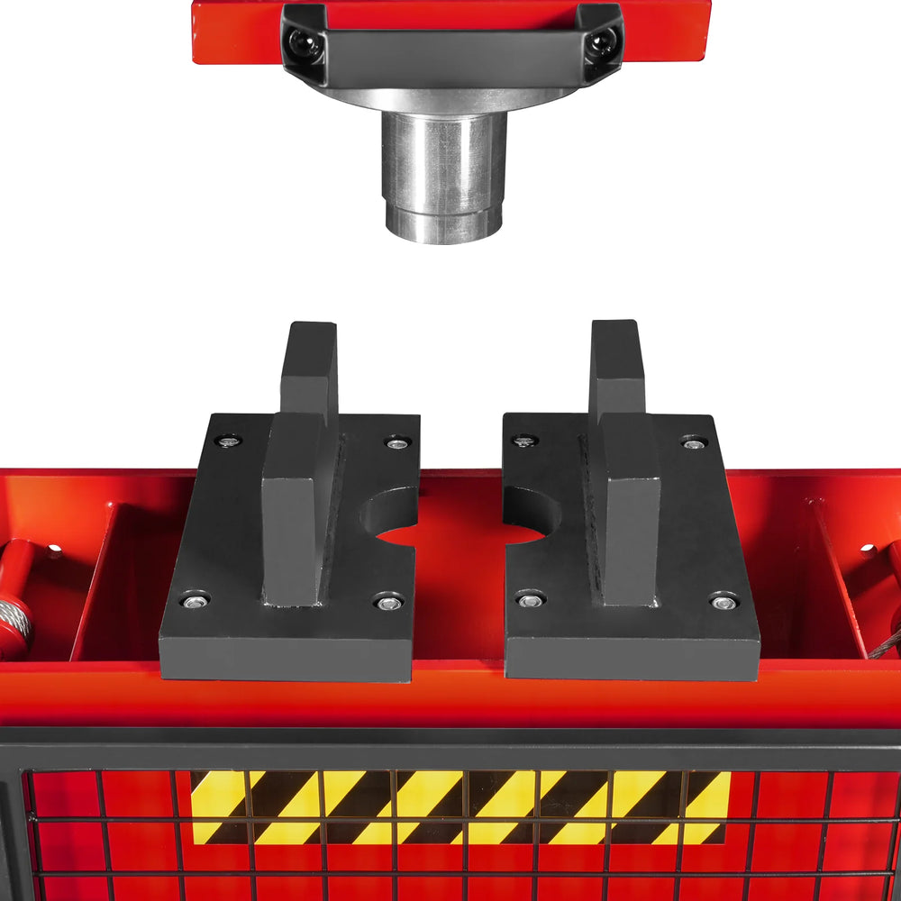 30 Ton H-Frame Air/Hydraulic Shop Press with Hand Winch & Press Pin Kit,  Fully Welded Steel Frame,  Safety Guard,  Foot Pedal Control,  HSP30