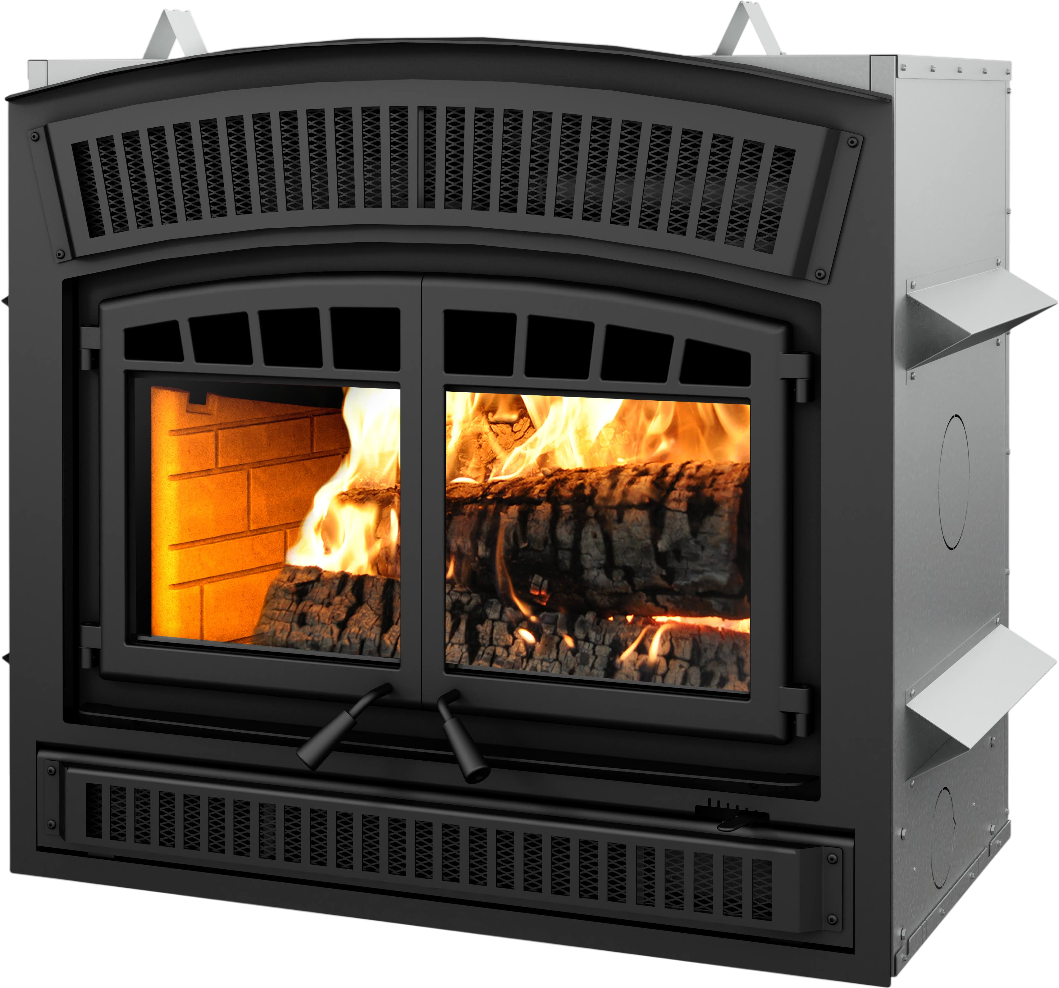 Ventis HE350 Zero Clearance Fireplace Insert Wood Burning 95,000 BTU 2,800 Sq. Ft New