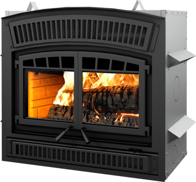 Ventis HE350 Zero Clearance Fireplace Insert Wood Burning 95,000 BTU 2,800 Sq. Ft New
